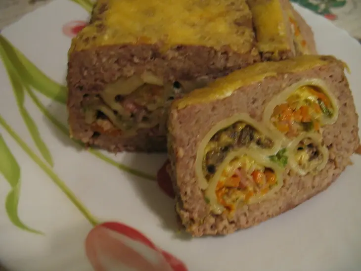 Мясной рулет с фаршированными ракушками conchiglie: шаг 8