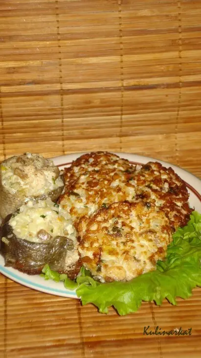 Котлетки и рулетики рыбные с кальмаром: шаг 3
