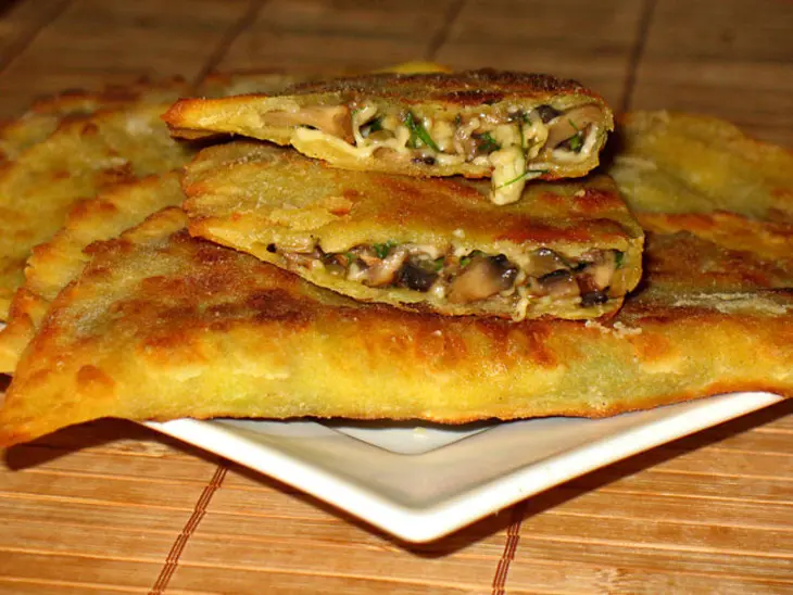 Quesadillas с грибами: шаг 5
