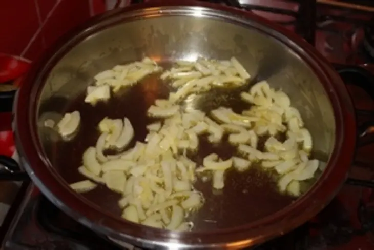 Паста с куриным сердцем: шаг 2