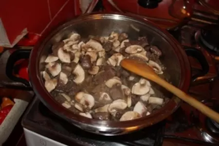 Паста с куриным сердцем: шаг 5