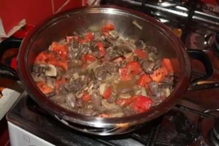 Паста с куриным сердцем: шаг 6