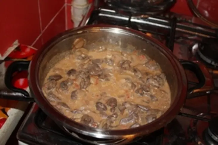 Паста с куриным сердцем: шаг 8