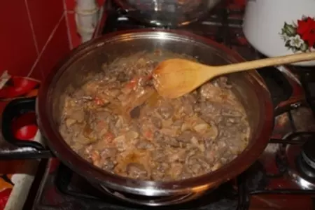 Паста с куриным сердцем: шаг 9