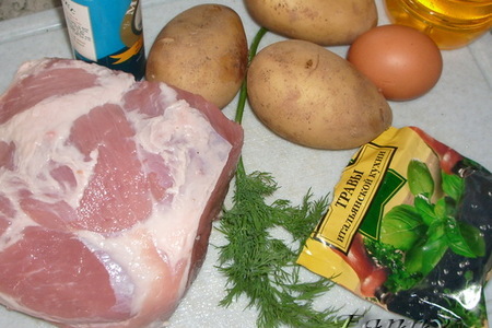 Мясо в картофельной корочке: шаг 1