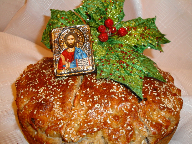 Христопсомо "хлеб христа" готовимся к встрече рождества: шаг 4