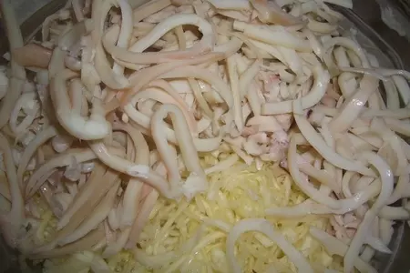 Салат из кальмар "хорошая компания": шаг 4