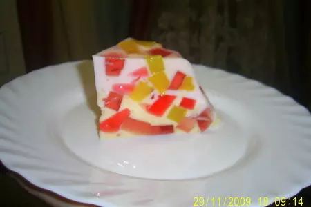 Желейно-персиковый десерт: шаг 3