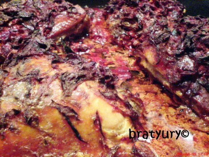 Красная курица, она же "purple chicken" - рецепт для моего друга elitna: шаг 7