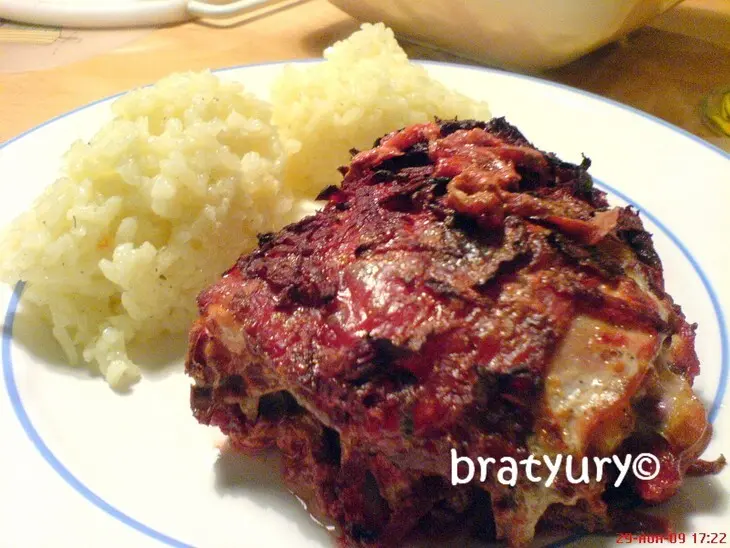 Красная курица, она же "purple chicken" - рецепт для моего друга elitna: шаг 8
