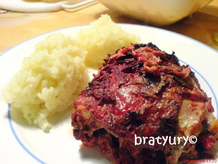 Красная курица, она же "purple chicken" - рецепт для моего друга elitna: шаг 9