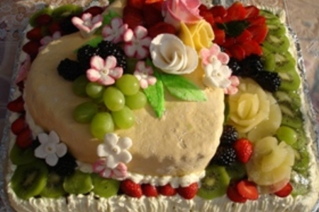 Торт "с днем рождения, юля!": шаг 1
