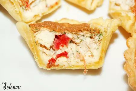 Тарталетки с курицей и помидорами: шаг 8