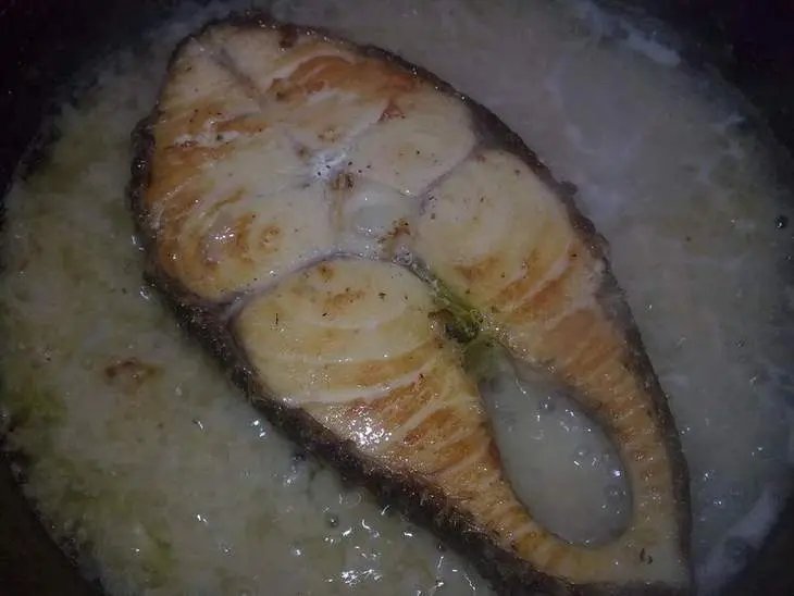 Рыба эскалар (масляна) в лимонном соусе: шаг 6