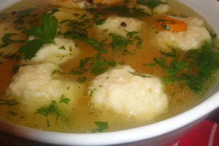 Масляные клёцки  с бульоном: шаг 5