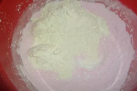 Пирог из киселя: шаг 1