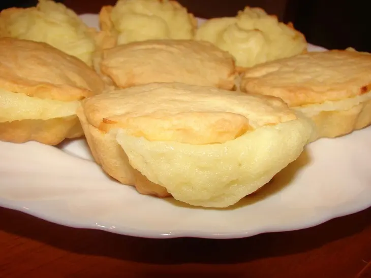 Корзиночки с вкусным  ванильным кремом: шаг 2