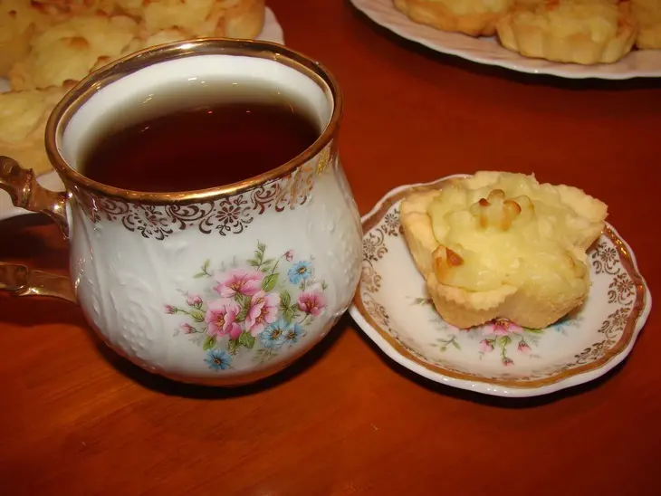 Корзиночки с вкусным  ванильным кремом: шаг 3