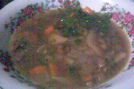 Густой постный суп с чечевицей, черносливом и имбирем: шаг 6