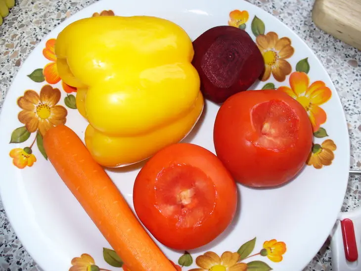 Куринные окорочка в вине и мандариновом соке с овощами: шаг 3