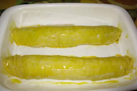 Рулеты из быстрого теста с очень вкусными начиками: шаг 5