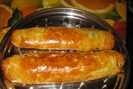 Рулеты из быстрого теста с очень вкусными начиками: шаг 6