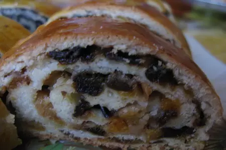 Рулеты из быстрого теста с очень вкусными начиками: шаг 7