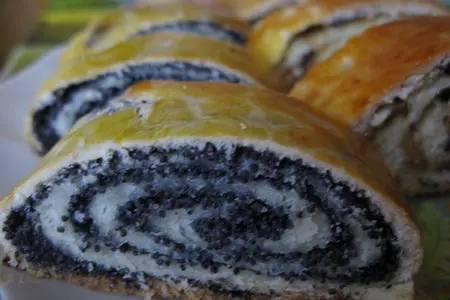 Рулеты из быстрого теста с очень вкусными начиками: шаг 8