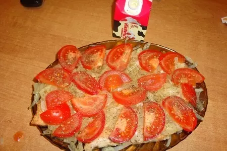 Кета под овощами: шаг 5