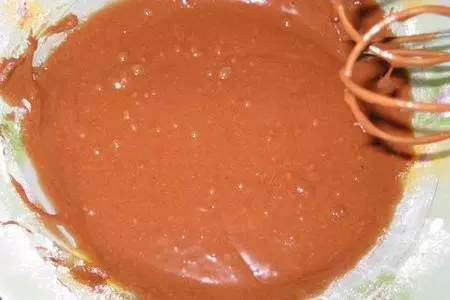 Шоколадные маффины с кофейной начинкой: шаг 1
