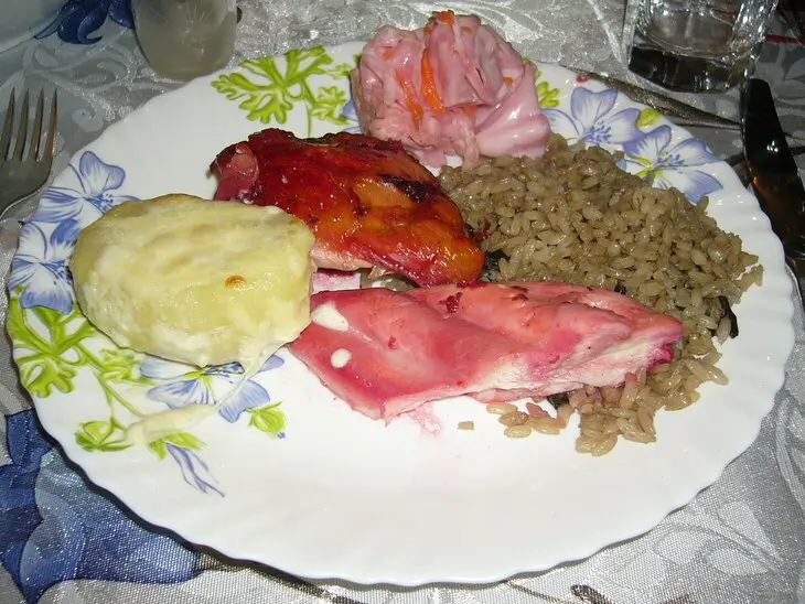 Розовая курица и новая поза без чая и церемоний симбиоз двух рецептов: шаг 8