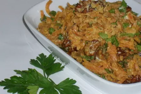 Морковный салат с грецкими орехами по-турецки: шаг 5