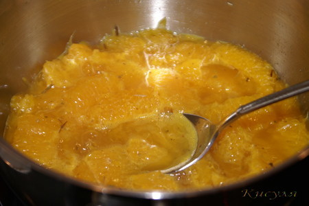 Тёплый салат из морских гребешков и спаржи под апельсиновым соусом: шаг 3