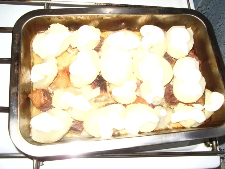 Мясо под шубой: шаг 9