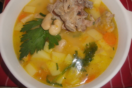 Фасолевый суп с сельдереем: шаг 2