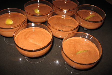 Шоколадно - апельсиновый мусс с мороженым крем - брюле: шаг 5