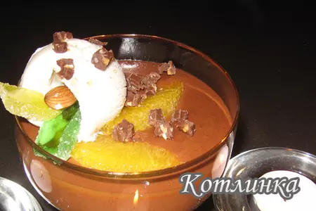 Шоколадно - апельсиновый мусс с мороженым крем - брюле: шаг 8