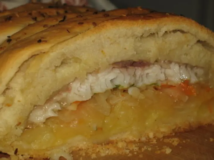 Морской язык в пироге: шаг 8