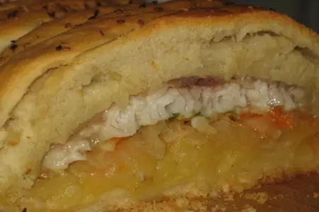 Морской язык в пироге: шаг 8