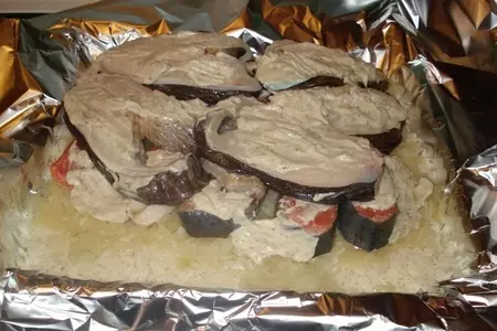 Зубатка с рисом запеченные в духовке: шаг 1