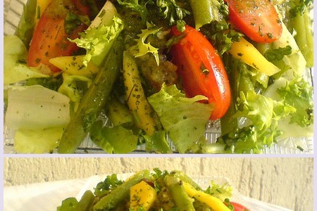 Салат из стручковой фасоли с соусом киви: шаг 3