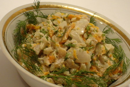 Рыбный салат с морковью: шаг 5
