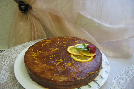 Постный торт "апельсиновый рай" с ароматом корицы": шаг 9