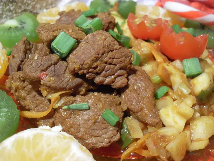 Страусовый гуляш с овощами: шаг 12