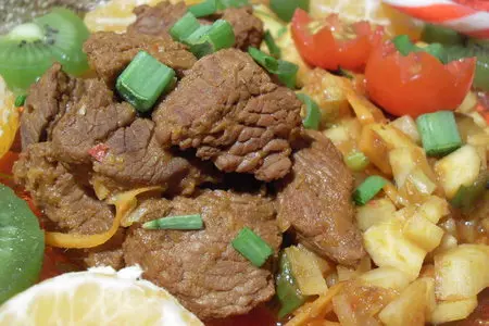 Страусовый гуляш с овощами: шаг 12