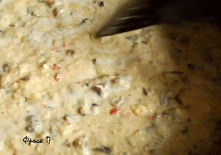 "тыквандю" - сырное фондю в тыкве с хрустящими палочками: шаг 6