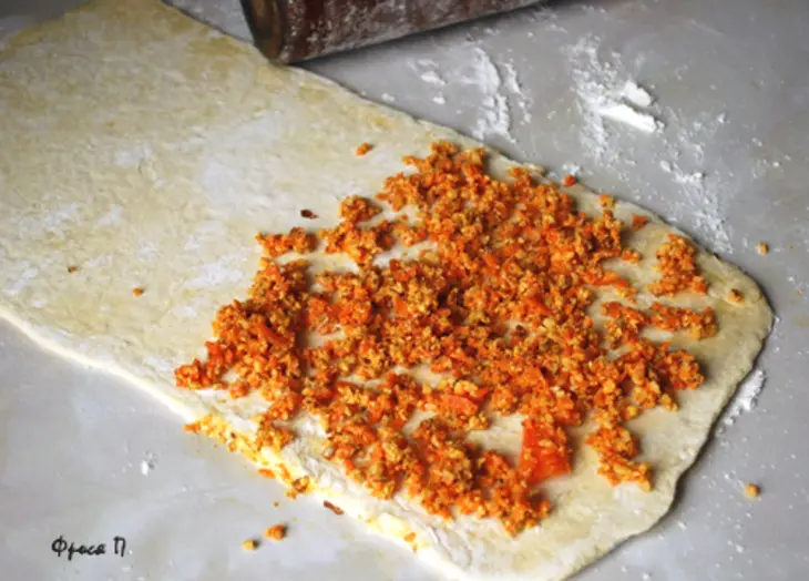 "тыквандю" - сырное фондю в тыкве с хрустящими палочками: шаг 9