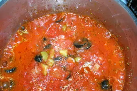 Спиральки с говядиной, грибами и соусом маринара(упрощенным): шаг 3