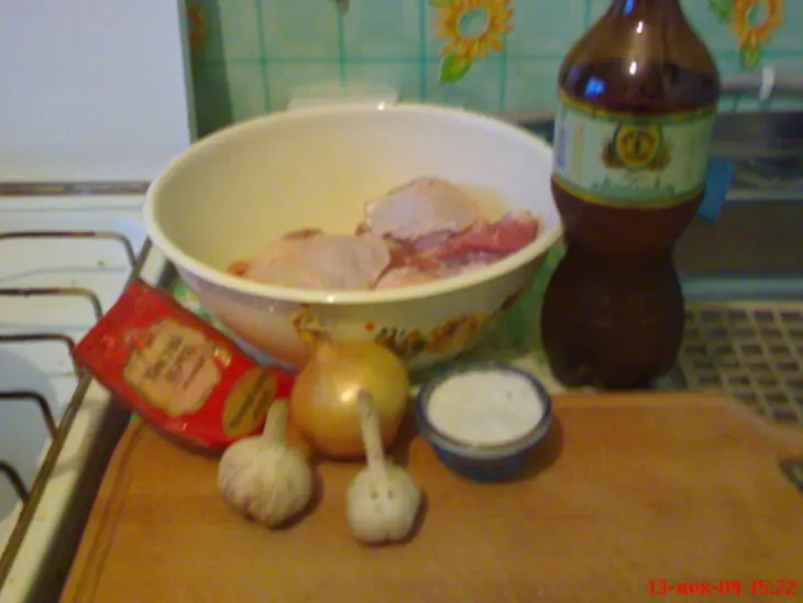 Бедра куриные в пиве: шаг 1