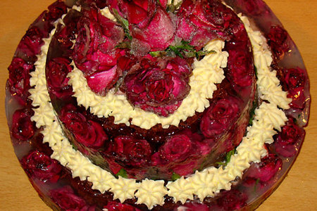 Торт "стеклянная свадьба": шаг 4